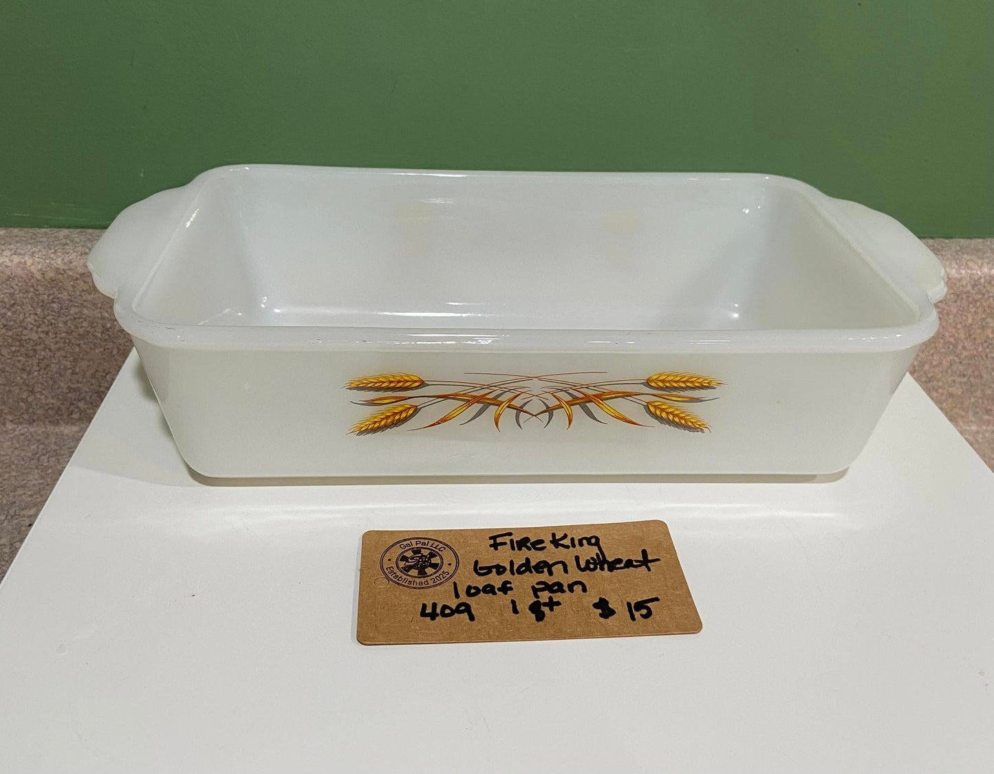 FIREKING GOLDEN WHEAT LOAF PAN 409 1 QT