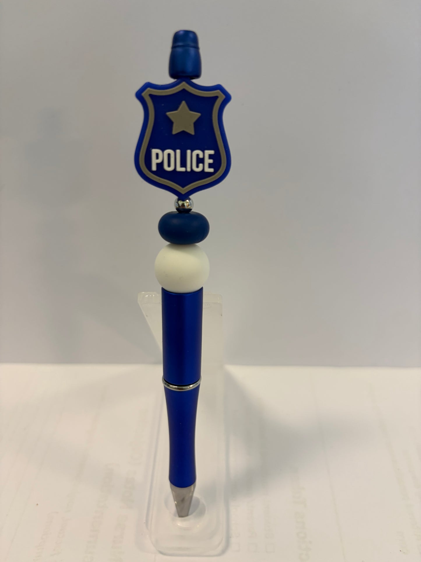 Police, Blue, White, and Gray