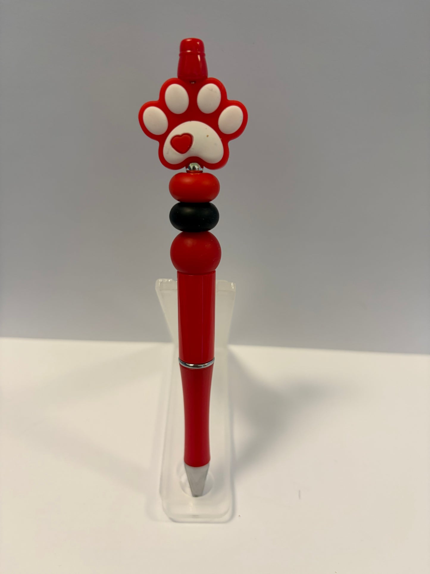 Cute Paw Print Red