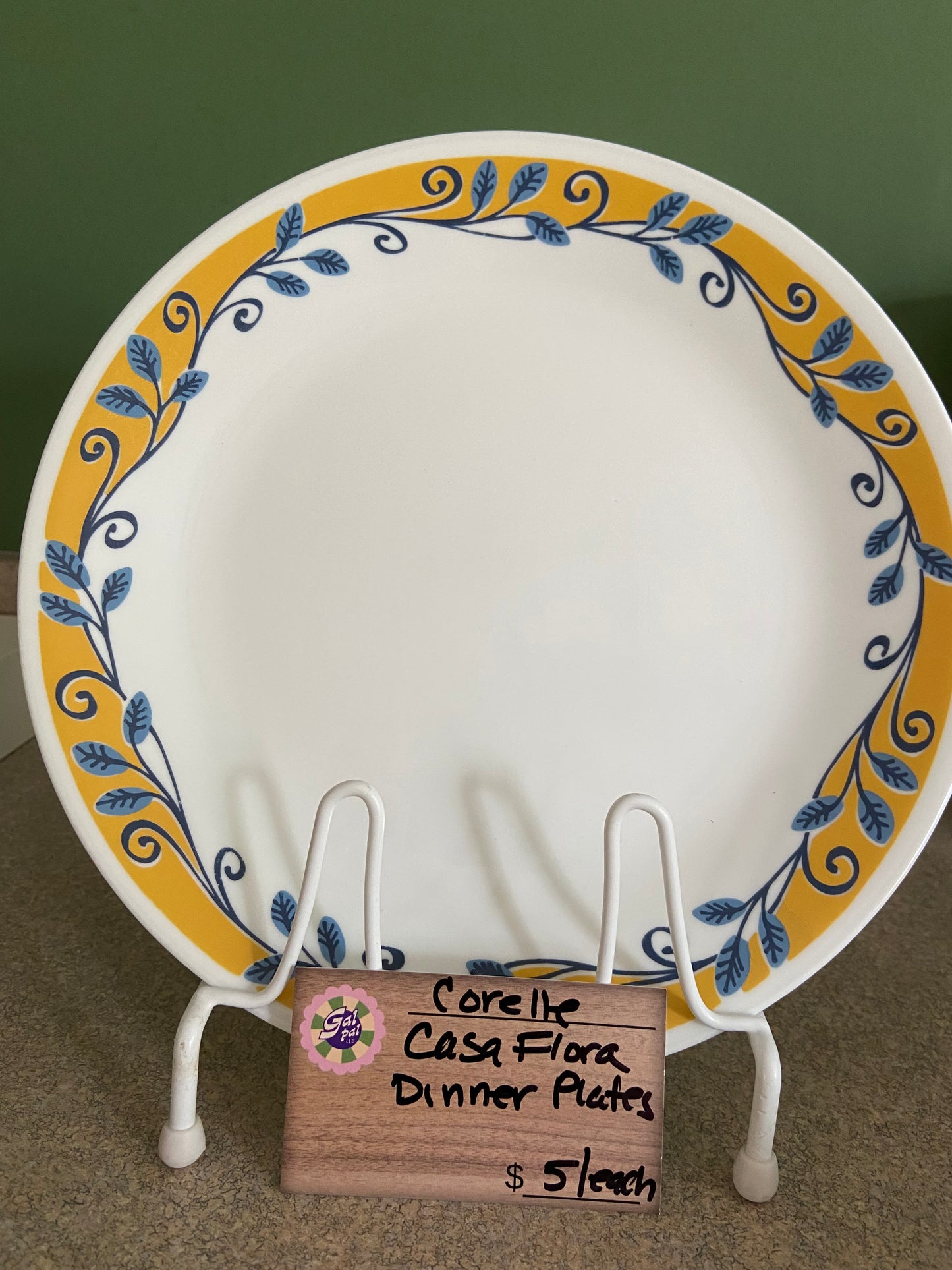 CORELLE CASA FLORA DINNER PLATES