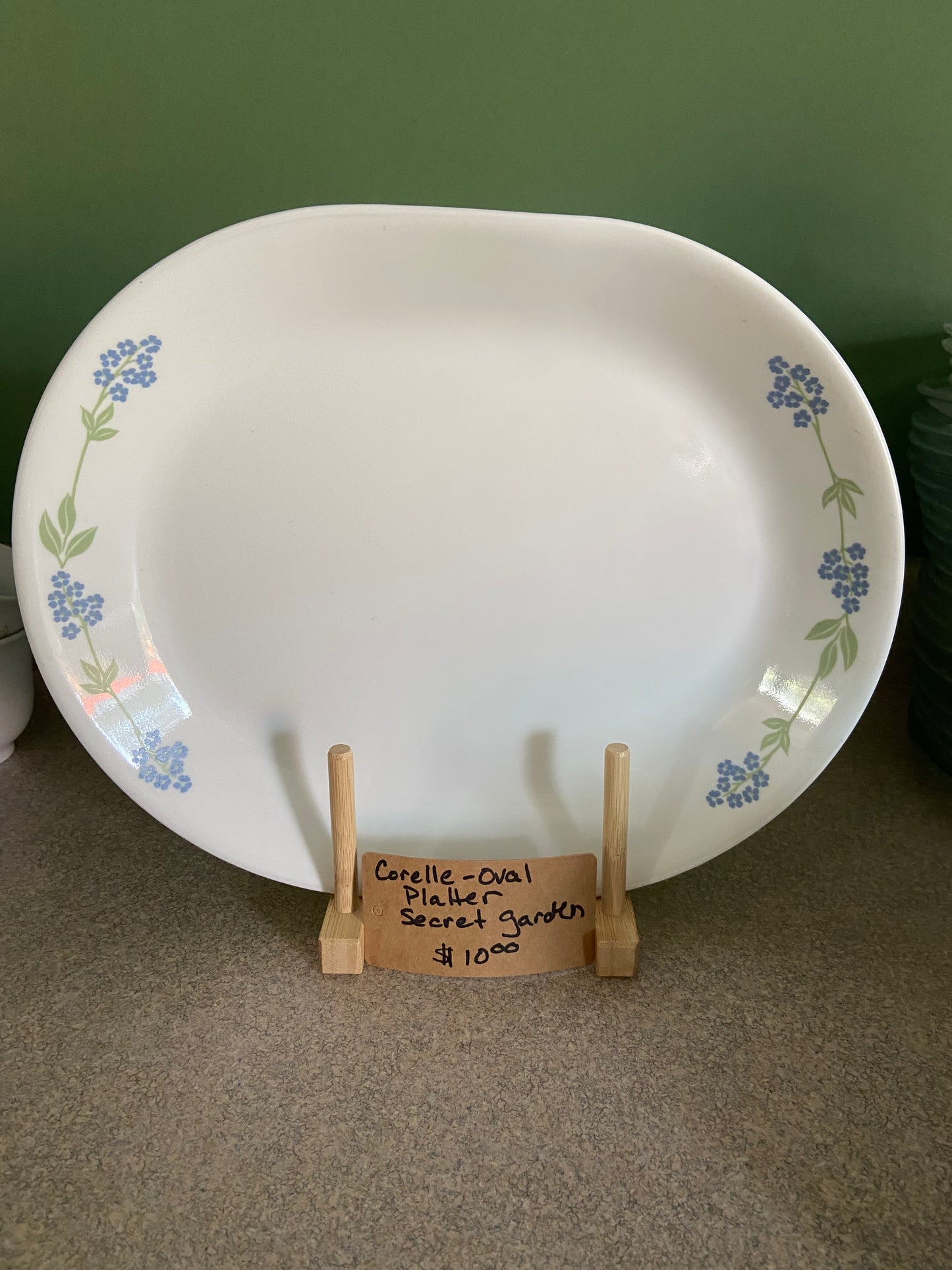 CORELLE SECRET GARDEN OVAL SERVING PLATTER