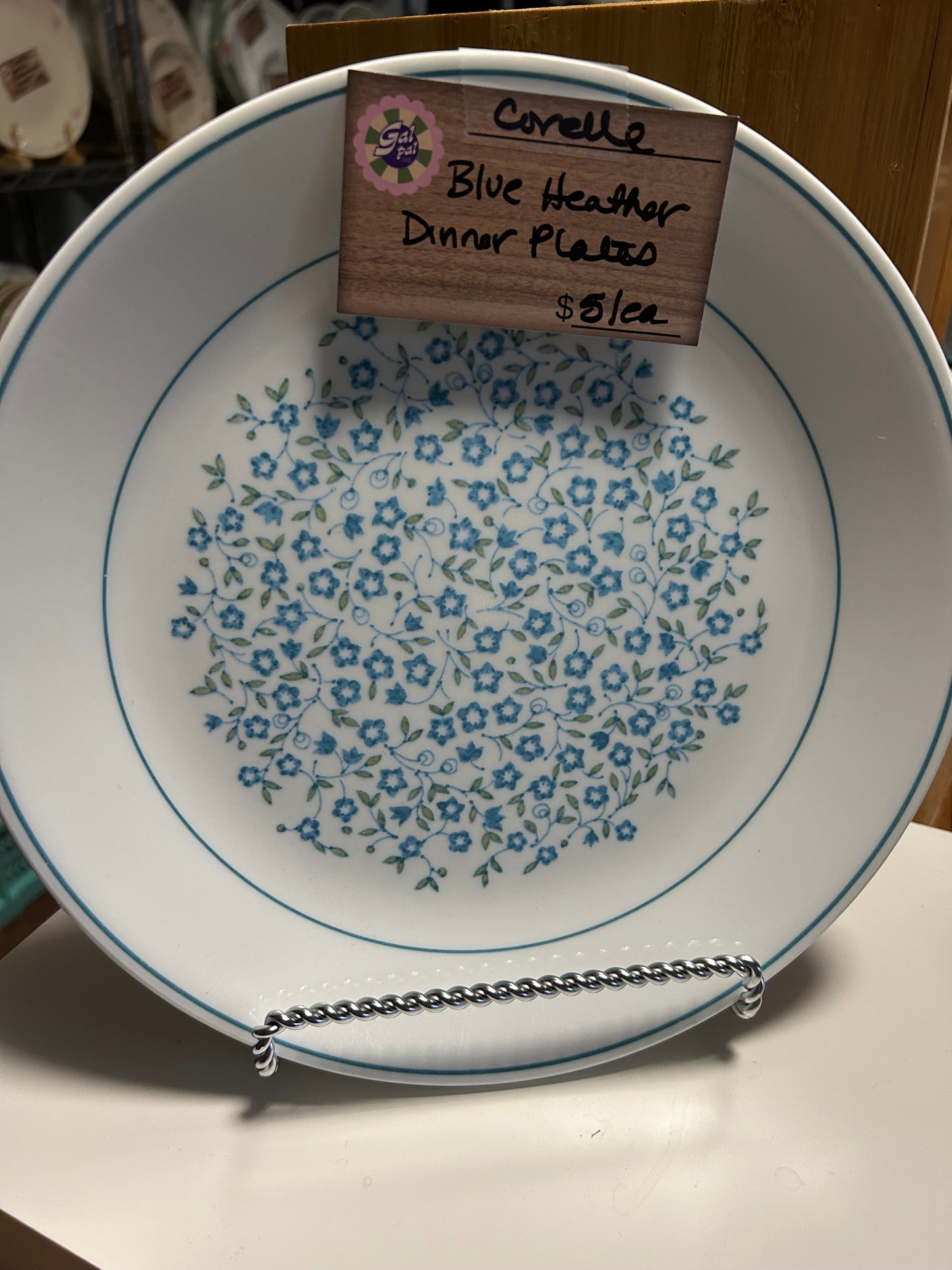 CORELLE BLUE HEATHER DINNER PLATE