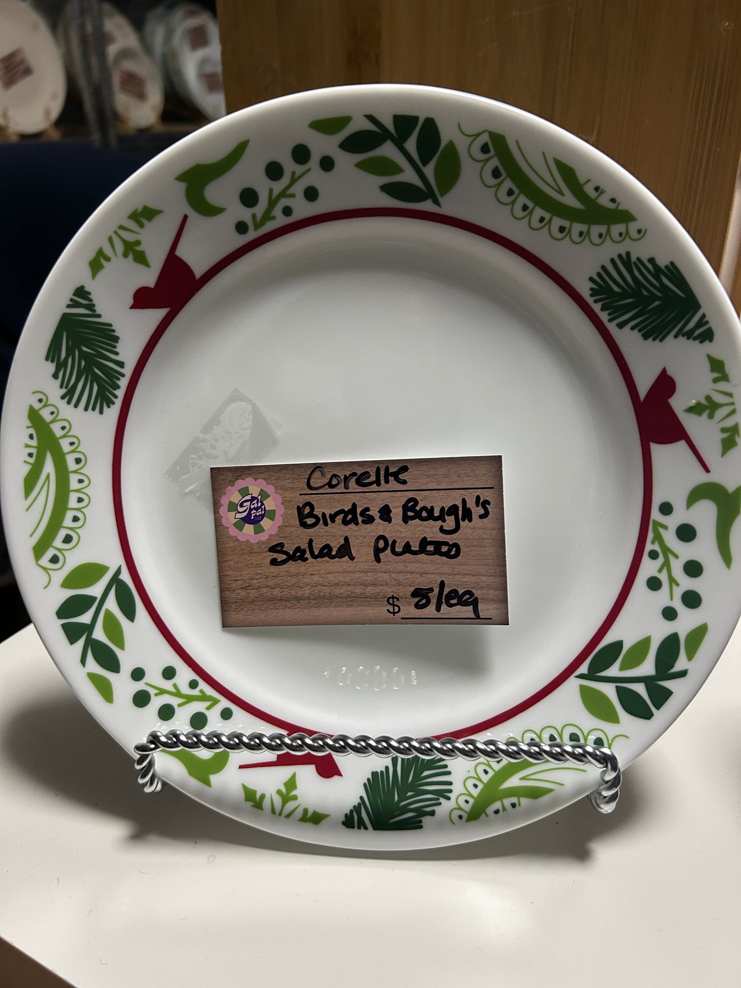 CORELLE BIRDS AND BOUGHS SALAD PLATES