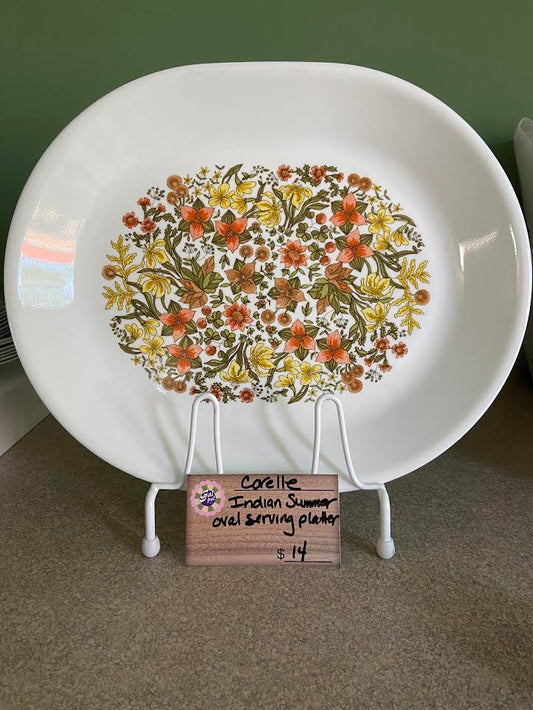 CORELLE INDIAN SUMMER OVAL SERVING PLATTER