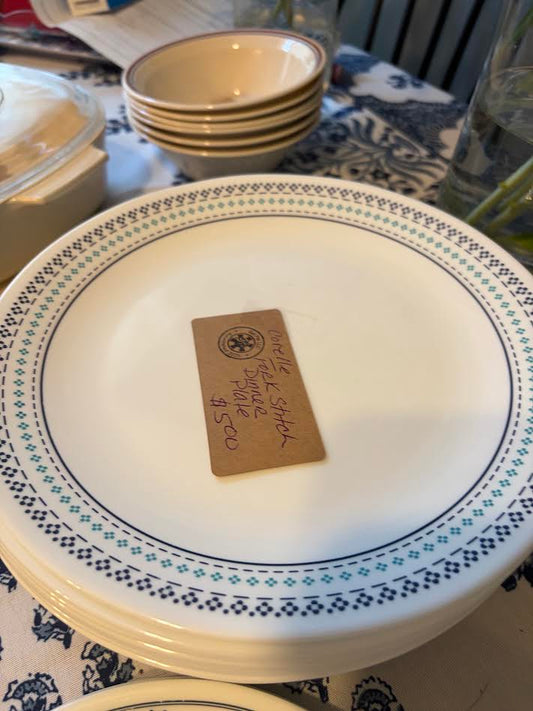 CORELLE FORK STITCH DINNER PLATE