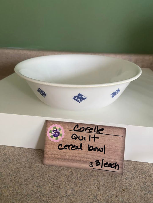 CORELLE QUILT CEREAL BOWL