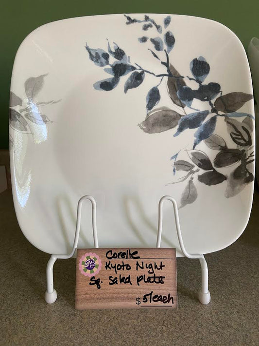 CORELLE KYOTO NIGHT SQUARE SALAD PLATE