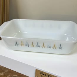 FIRE KING CANDLE GLOW LOAF PAN
