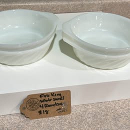 FIRE KING RAMEKINS SET OF 4