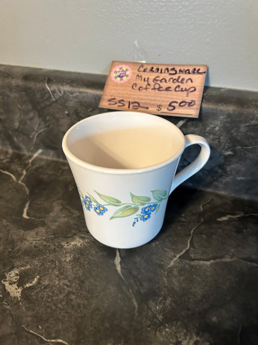 CORNINGWARE MY GARDEN COFFEE CUP