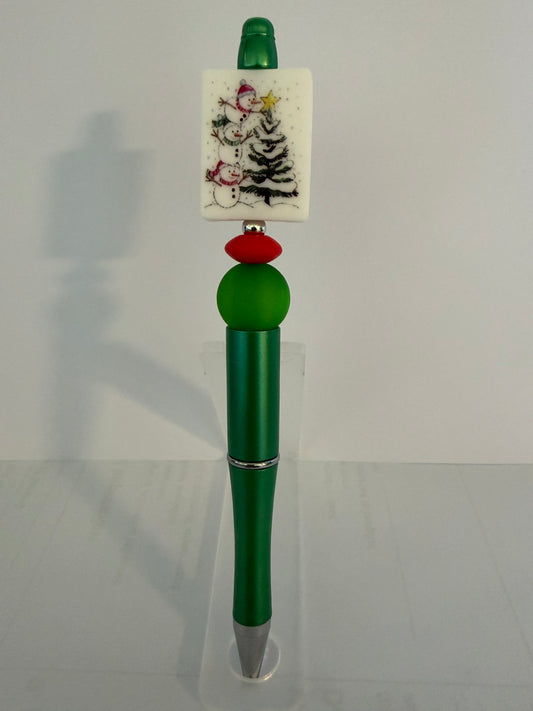Snowmen with Christmas Tree