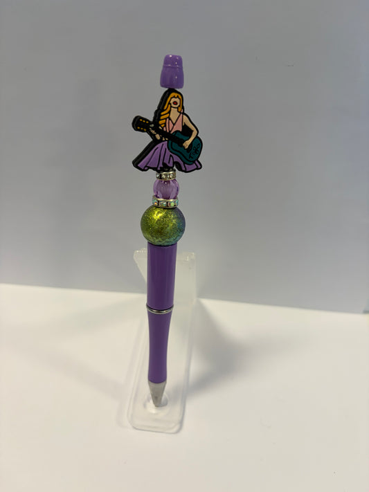 Taylor with Guitar Multi Colored Bead