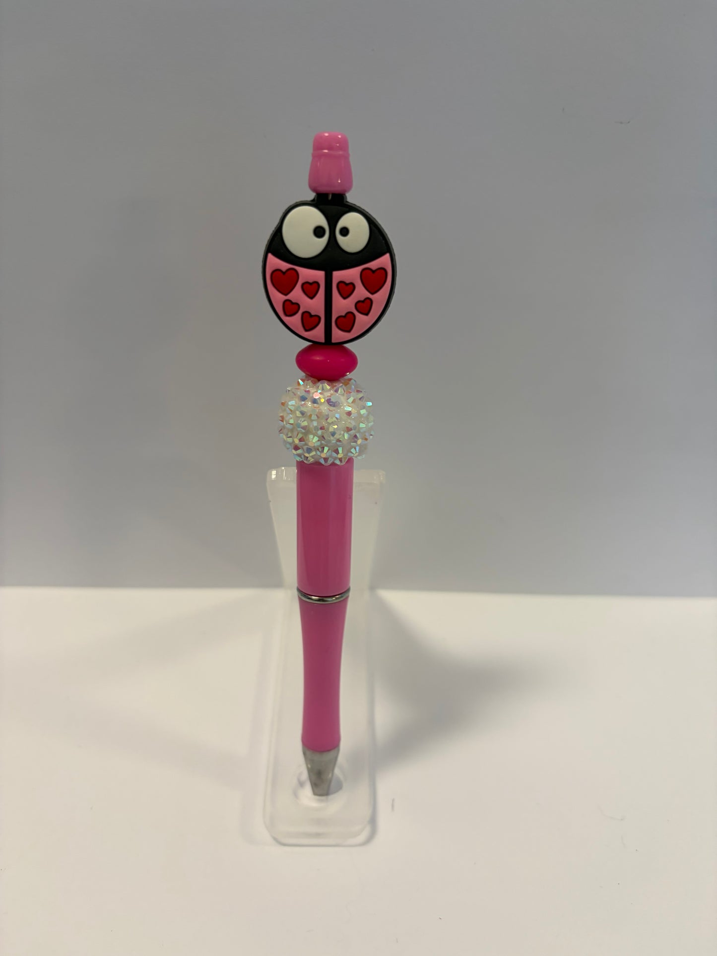 LadyBug Glitter Bead