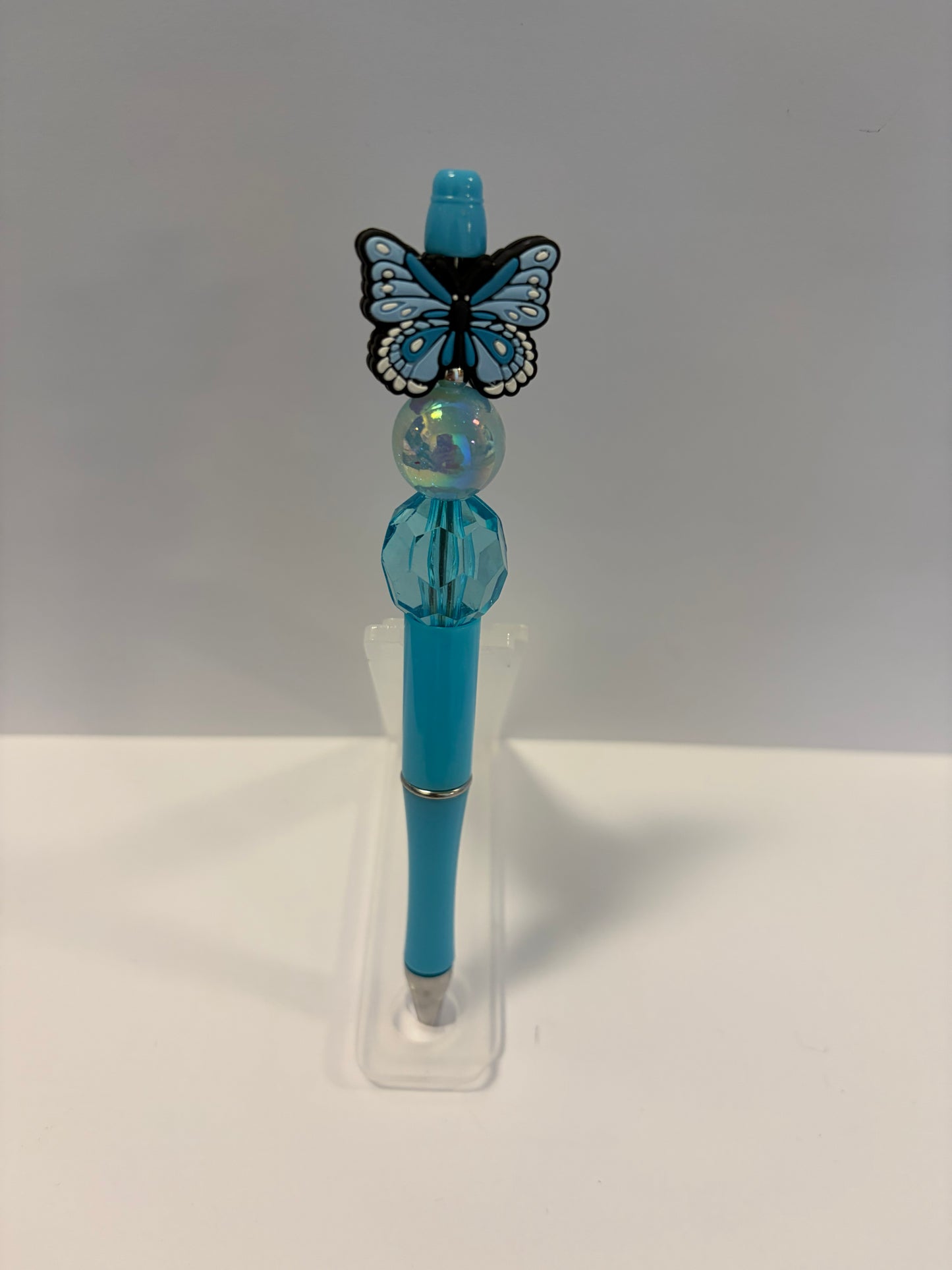 Blue Butterfly Crystal Bead