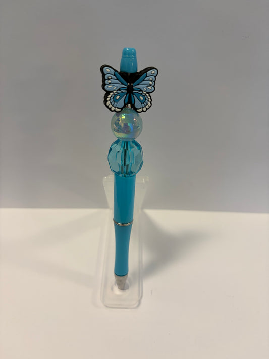 Blue Butterfly Crystal Bead