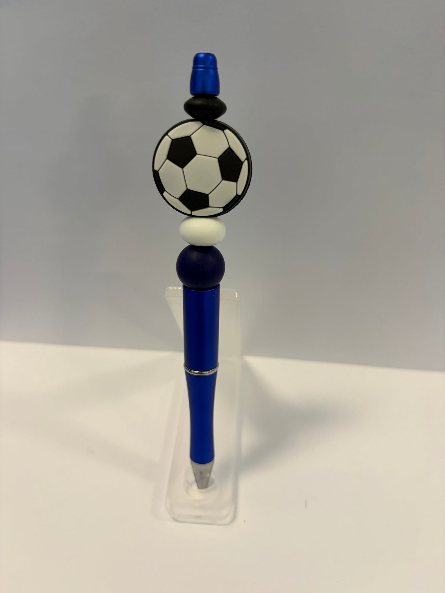 Blue Pen Soccer Ball
