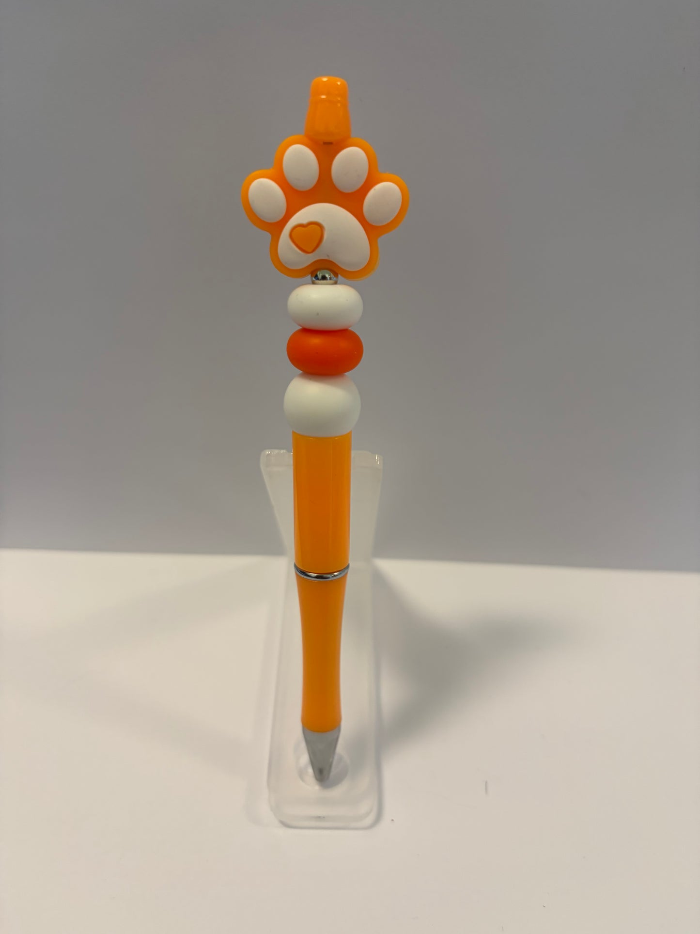 Cute Paw Print Orange