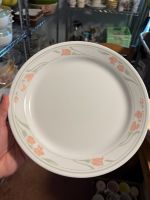 CORELL PEACH GARLAND DINNER PLATE