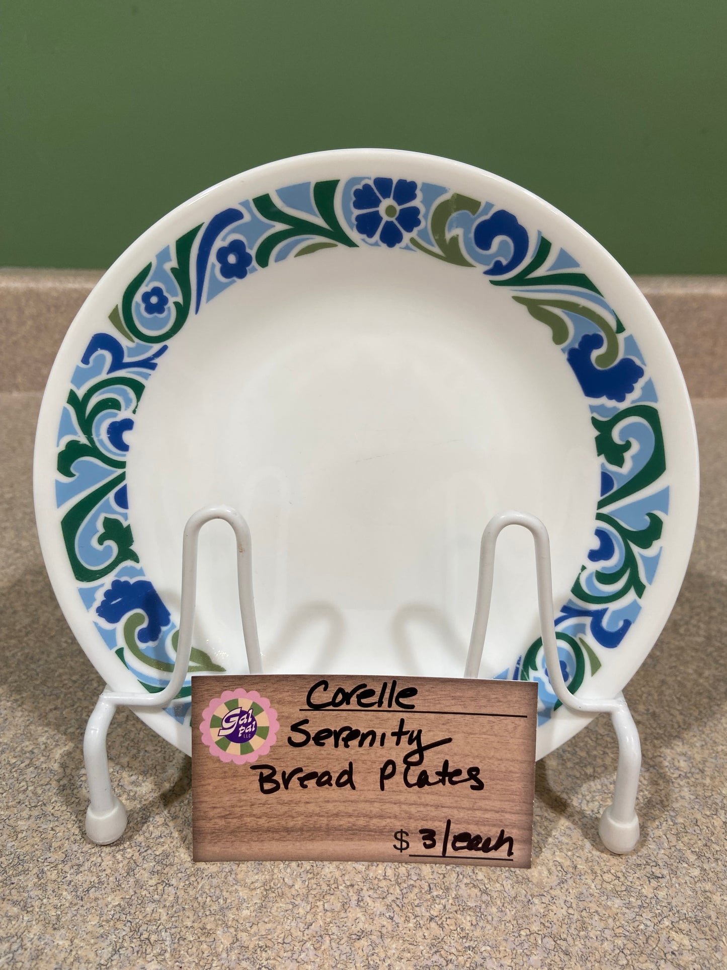 CORELLE SERENITY BREAD PLATE