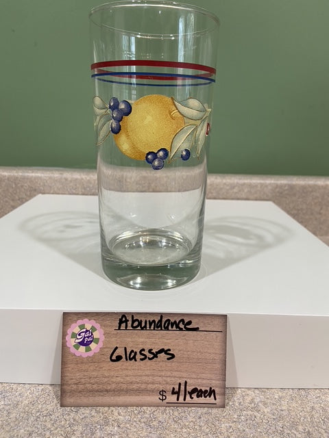 CORELLE ABUNDANCE GLASSES