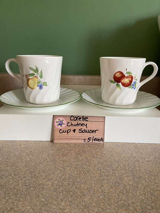 CORELLE CHUTNEY CUP AND SAUCER
