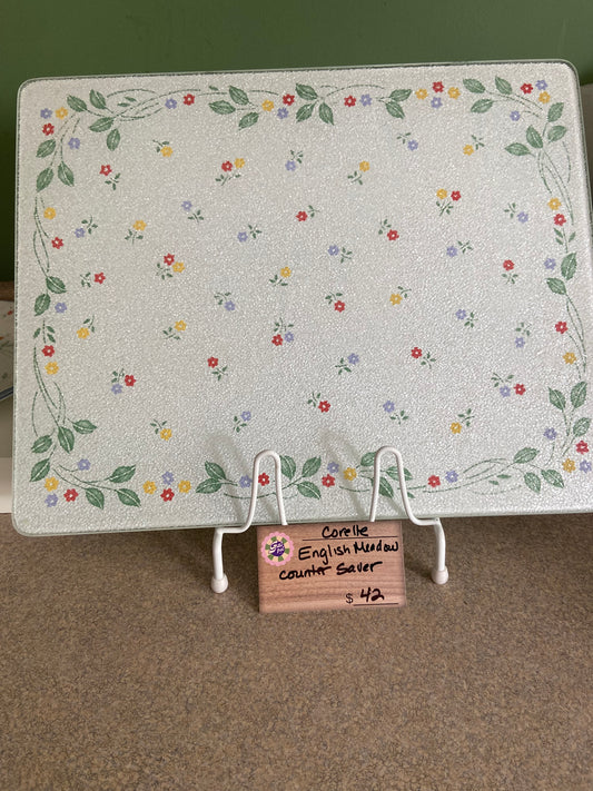 CORELLE ENGLISH MEADOW COUNTER SAVER