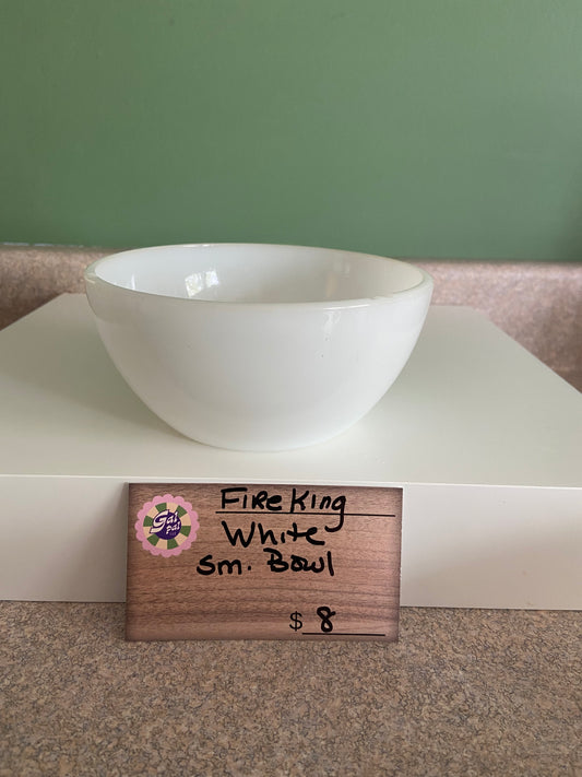 FIRE KING WHITE SMALL BOWL
