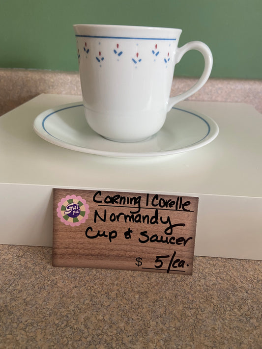 CORNING CORELLE NORMANDY CUP AND SAUCER