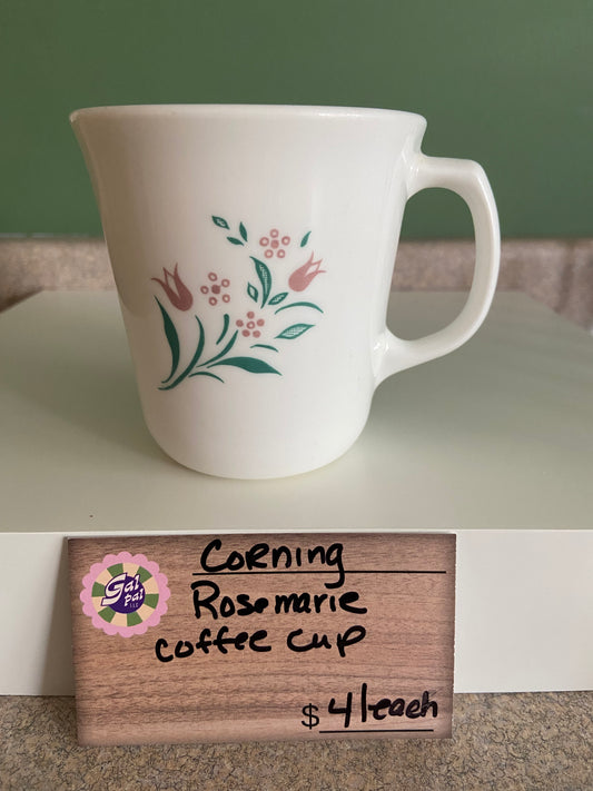 CORNING ROSEMARIE COFFEE CUP