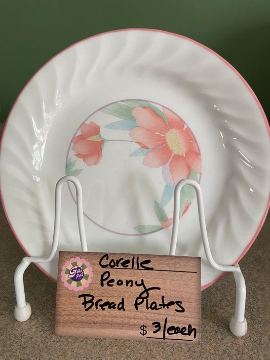 CORELLE PEONY BREAD PLATE