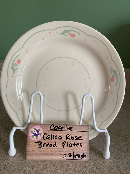 CORELLE CALICO ROSE BREAD PLATE