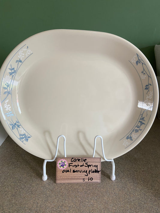 CORELLE FIRST OF SPRING OVAL PLATTER