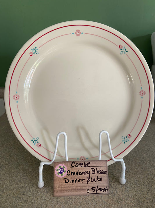 CORELLE CRANBERRY BLOSSOM DINNER PLATE