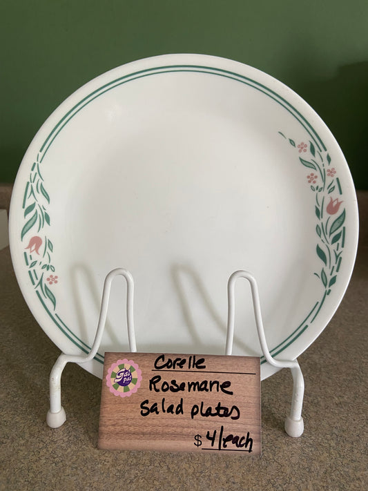 CORELLE ROSEMARIE SALAD PLATES
