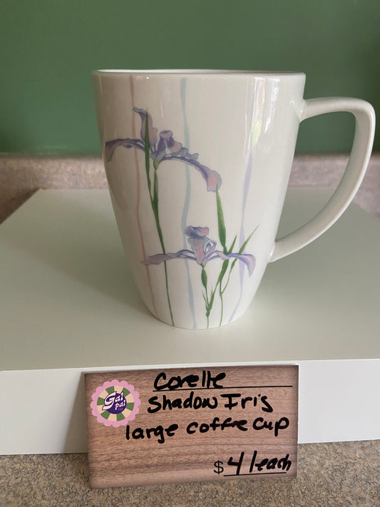 CORELLE SHADOW IRIS LARGE COFFEE CUP