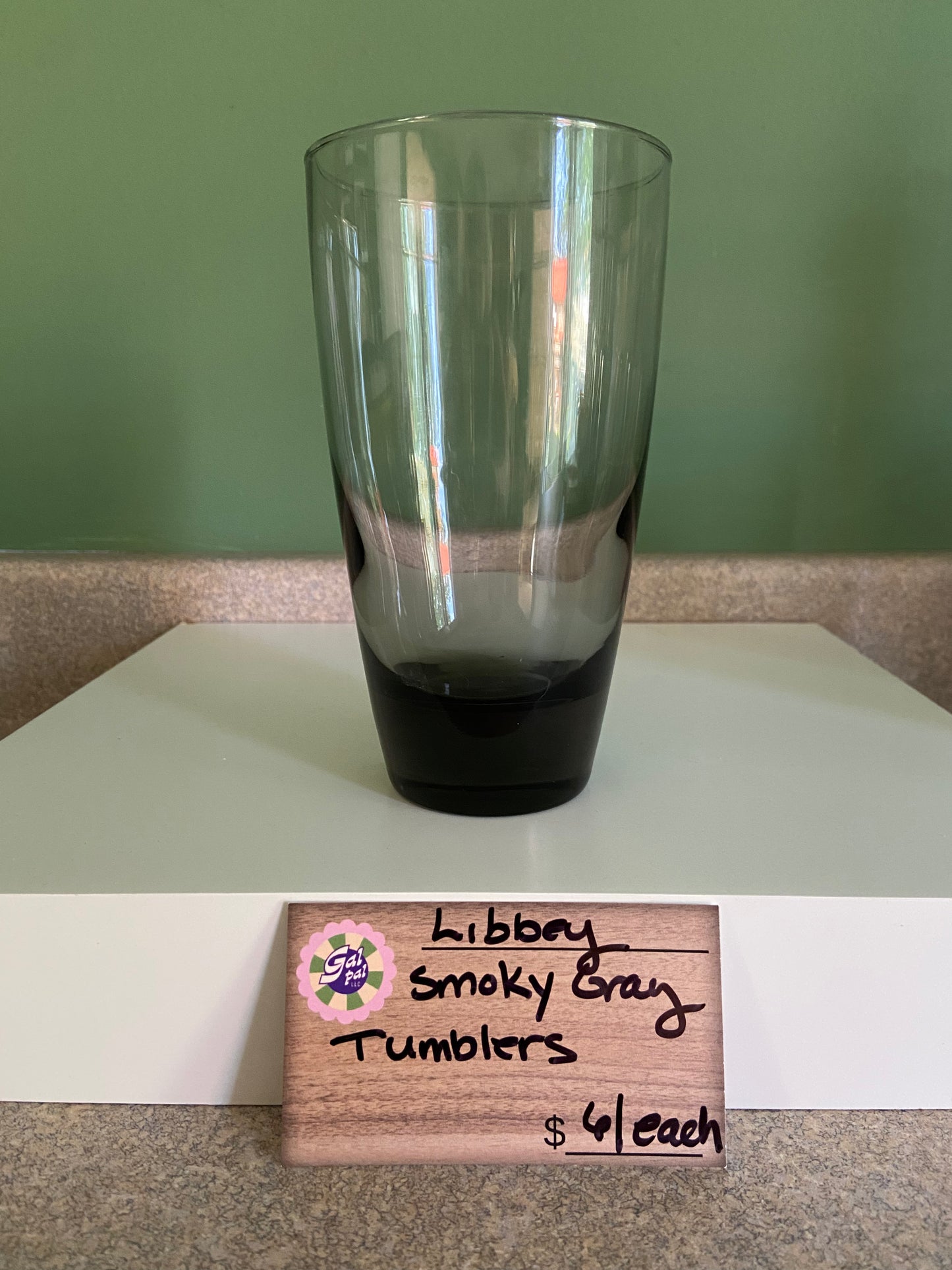 LIBBEY SMOKY GRAY TUMBLERS