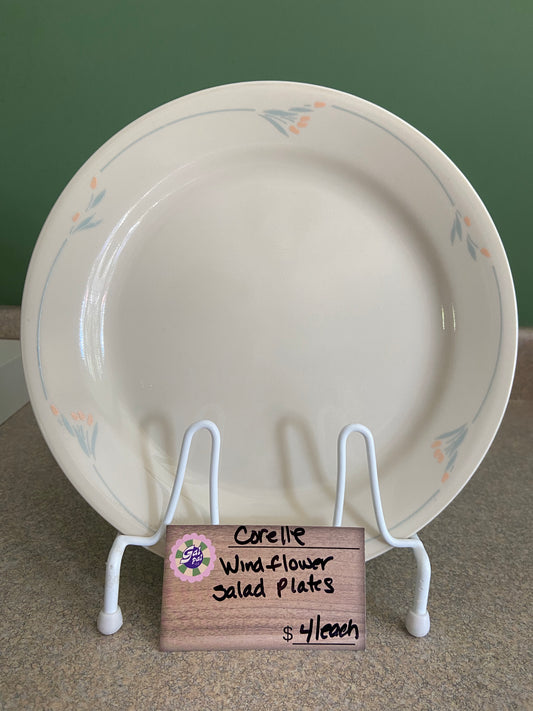 CORELLE WINDFLOWER SALAD PLATES