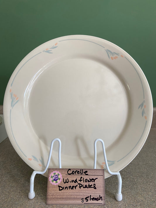 CORELLE WINDFLOWER DINNER PLATES