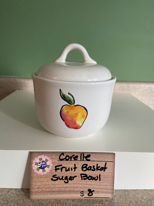 CORELLE FRUIT BASKET SUGAR BOWL