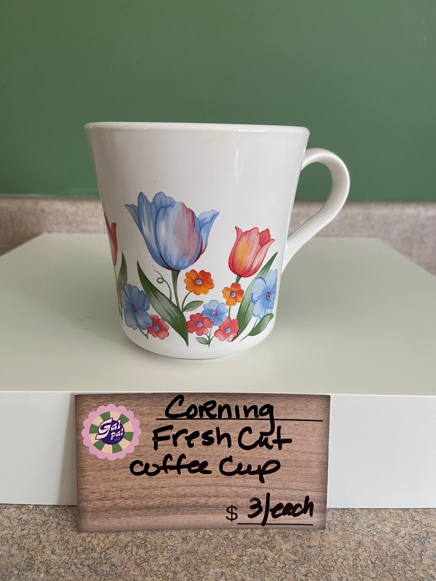 CORNING FRESH CUT COFFEE CUP