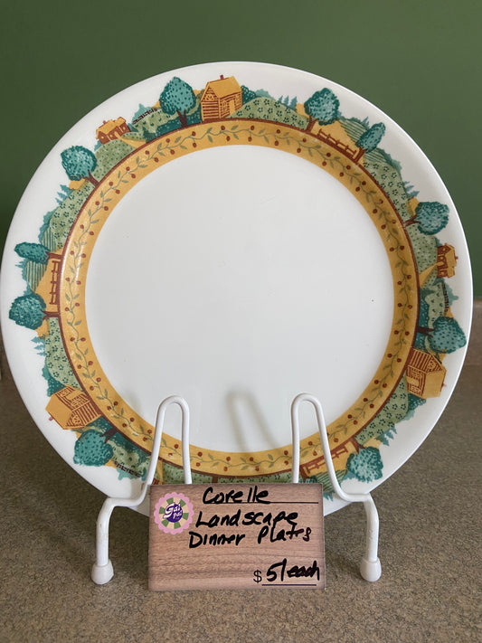 CORELLE LANDSCAPE DINNER PLATES