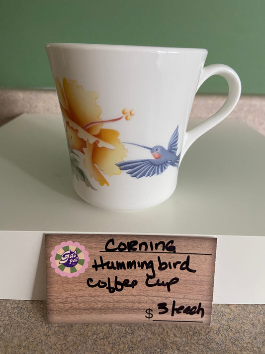 CORNING HUMMINGBIRD COFFEE CUP