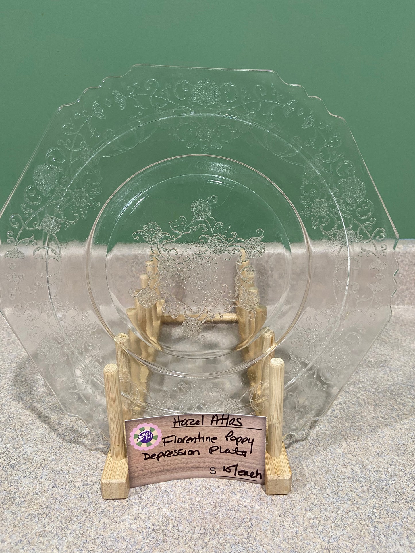 HAZEL ATLAS FLORENTINE POPPY PLATE