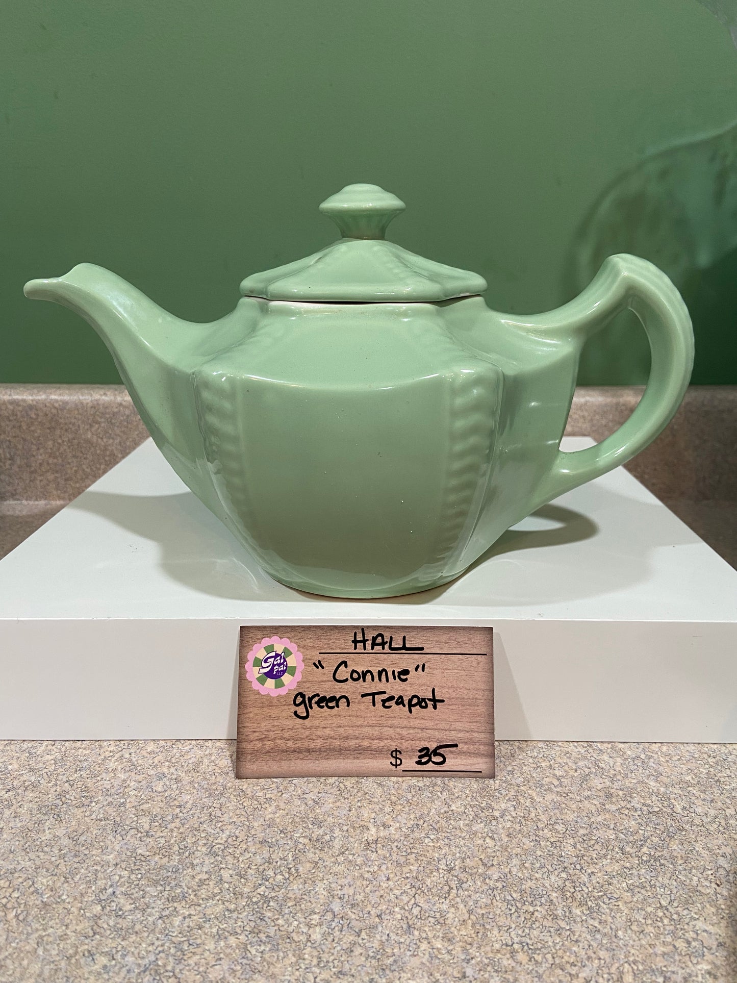 HALL "CONNIE" GREEN TEAPOT