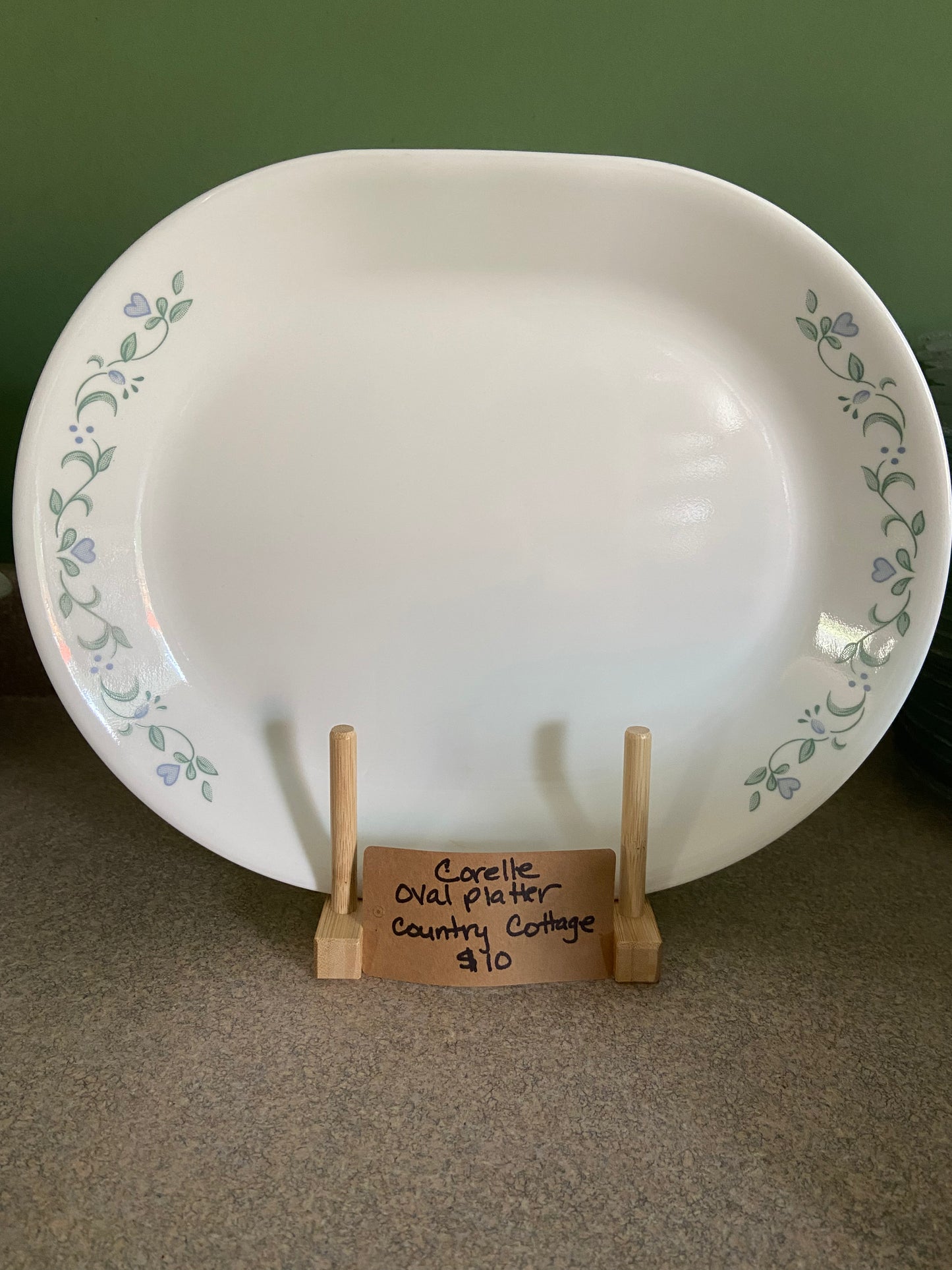 CORELLE COUNTRY COTTAGE OVAL SERVING PLATTER