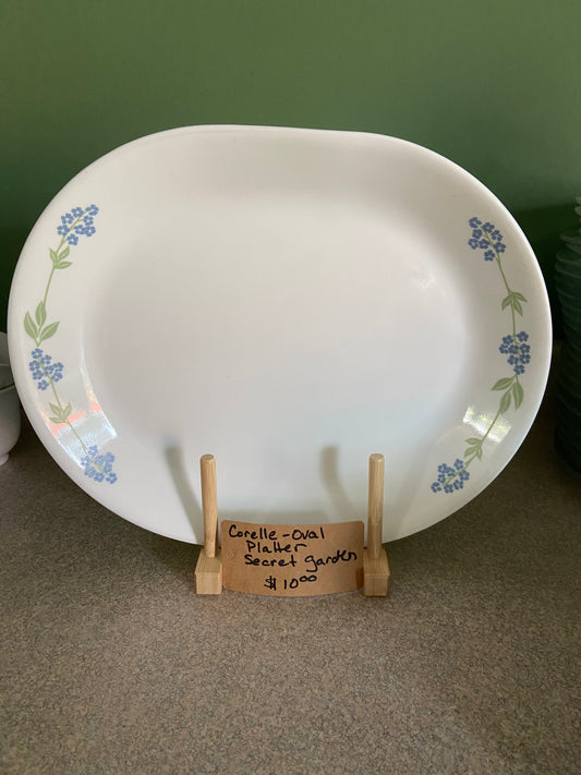 CORELLE SECRET GARDEN OVAL SERVING PLATTER