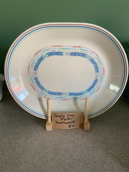 CORELLE SOUTHWEST OVAL SERVING PLATTER