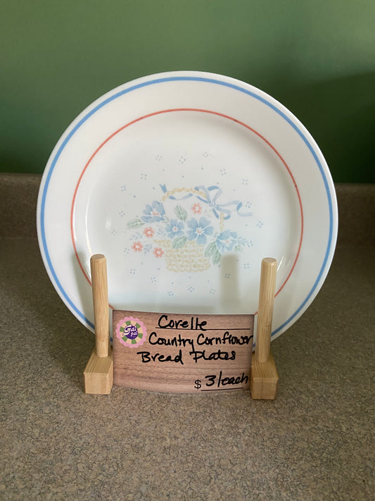 CORELLE COUNTRY CORNFLOWER BREAD PLATE