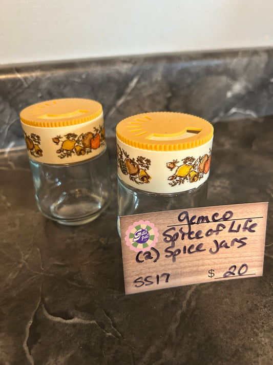 GEMCO SPICE OF LIFE SET OF 2 SPICE JARS