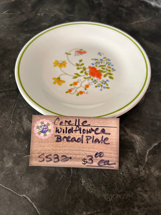 CORELLE WILDFLOWER BREAD PLATE